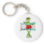Funny Volleyball Keychain