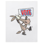 funny vote democrat donkey cartoon flyers