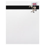 funny vote democrat donkey cartoon customized letterhead