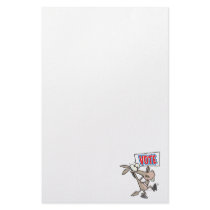 funny vote democrat donkey cartoon personalized stationery