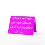 Funny Wacky World Inspirational Greetings Card
