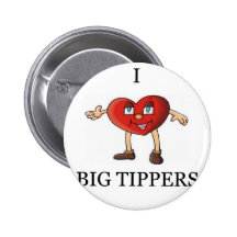 funny waitress joke pinback buttons