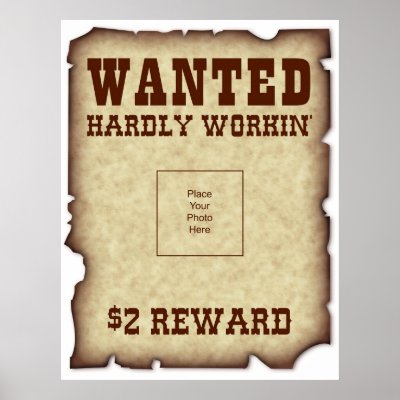 wanted signs front