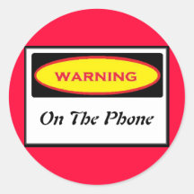 Funny Warning Collecting Stickers