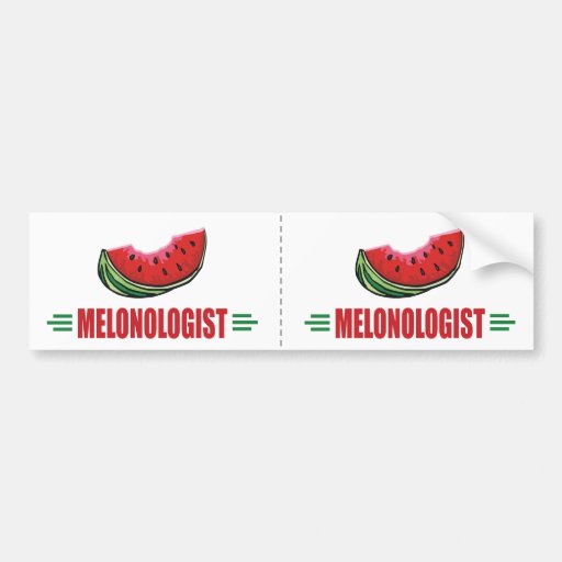 Funny Watermelon Bumper Sticker