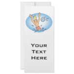 funny waterpolo dude cartoon rack cards