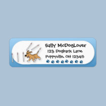 Funny Weave Poles Dog Agility labels