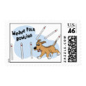 Funny Weave Poles Dog Agility Postage Stamps by MenagerieMayhem Funny Weave Poles Dog Agility Postage Stamps