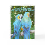 Funny Wedding Anniversary!-Blue Parrot Humor Card