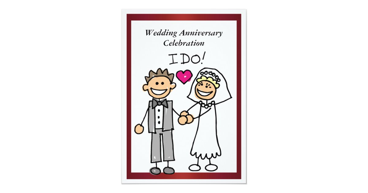 Funny Wedding Anniversary Invitation Zazzle