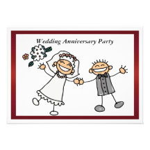 Funny Wedding Anniversary Invitation