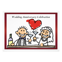 Funny Wedding Anniversary Invitation