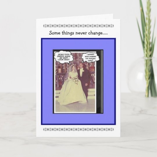 Funny Wedding Anniversary Vintage Card Zazzle