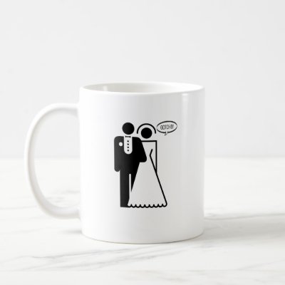 Funny wedding Couple Gotcha design Coffee Mug by Eholidayz