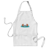 funny weightlifting mouse apron