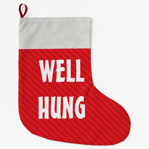 funny well hung red stripe large christmas zazzle large personalized christmas