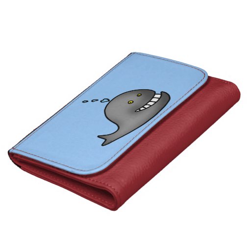 Funny whale wallets for women Zazzle