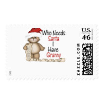 Funny Who Needs Santa Granny postage