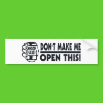 Funny Whoop Ass Bumper Sticker bumper stickers