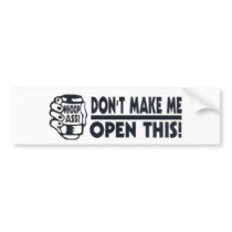 Funny Whoop Ass Bumper Sticker bumper stickers