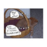 Funny "Why Am I In This Handbasket?" Postcard