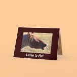 Funny Wild Horse Get Well Card