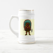 Funny wild west beer mug