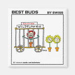 Funny Wildflowers Fridge Magnet