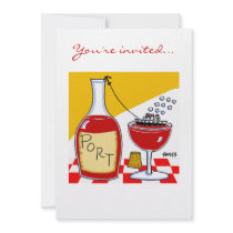 Funny Wine And Cheese Tasting Party Invitation