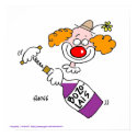 Funny Wine Cartoon Kitchen or Wine Cellar Wall posters