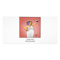 Funny Wine Gift! Customized Photo Card