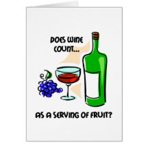 Funny wine humor saying cards