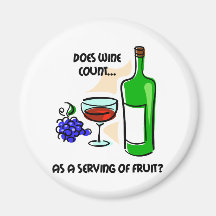 Funny wine humor saying fridge magnets
