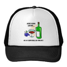 Funny wine humor saying hat