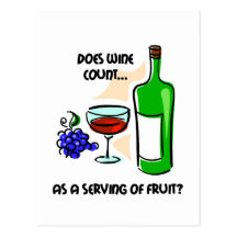 Funny wine humor saying post cards