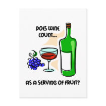Funny wine humor saying post cards