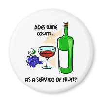 Funny wine hur saying fridge magnets