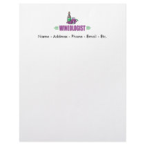 Funny Wine Personalized Letterhead