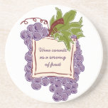 Funny Wine Quote coasters