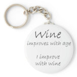 Funny wine quote unique birthday gifts keychains