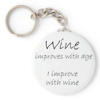 Funny wine quote unique birthday gifts keychains zazzle_keychain
