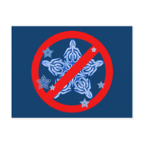 Funny Winter Design NO SNOWFLAKES Tshirt Post Cards