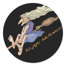 Funny Witch with Wart Sticker by halloweentreats Funny Witch with Wart Sticker