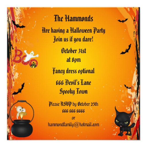 Funny Witches Brew Halloween Party Invites
