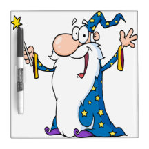 Funny Wizard Dry-Erase Boards