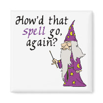 Funny Wizard Magnets