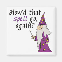 Funny Wizard Magnets