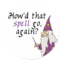 Funny Wizard Sticker sticker