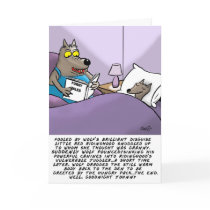 Funny Wolf Greeting Card by bad_Onions Funny Wolf Greeting Card