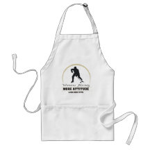Funny Womens Hockey More Attitude Aprons